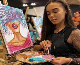 Арт Терапия: Рисуване на по чаша вино за двама