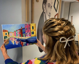 Рисуване и вино в Пловдив - за двама