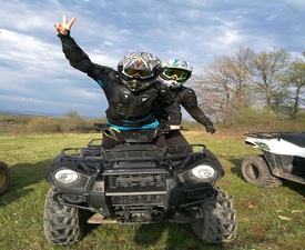 Разходка с АТВ в района на Хасково – приключение и забавление - двама на едно АТВ