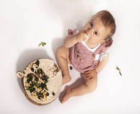 Професионална Кейк Смаш фотосесия за деца - 15 кадъра