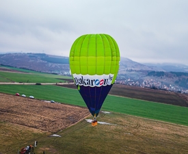 Панорамно издигане с балон + видеозаснемане с 4К action камера край София