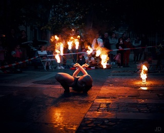 Огнено шоу за един запомнящ се празник + заря