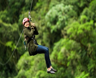 Три спускания по въжен тролей в района на Банско - за двама