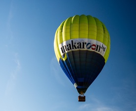 Панорамно издигане с балон за трима + видеозаснемане с 4К action камера край София