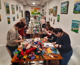 Арт работилница за изработка на картина от вълна - за двама