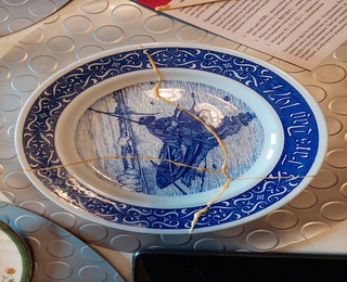 Порцелан и злато: Кинцуги работилница във Велико Търново - за двама