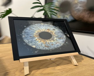 Превърнете вашите очи в уникална картина с ирисова фотография във Варна - заснемане на четири ириса в рамка