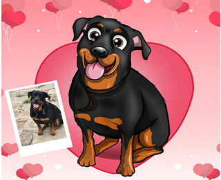 Animated fairy tale picture with two people