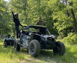 УТВ приключение с висок клас УТВ за OFFROAD любителите край с. Приселци, край Варна - двама на едно УТВ