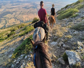 Конна езда + обяд или вечеря в юрта в конен двор Странник, Карлово  - за двама