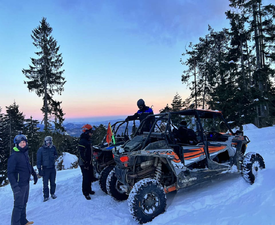 Снежно сафари RZR край Пампорово за четирима души