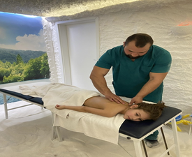 Грижа за детето със „Солна стая, светлинна терапия + масаж за деца“ - за деца от 7 до 15 години