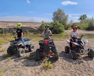 Ride with a mini-model ATV near Plovdiv - for kids between 4 and 9 years