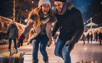 Вълшебствата на зимата: Забавления за цялото семейство на ледена пързалка стадион Юнак с включено греяно вино или топъл шоколад