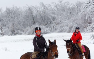 Зимна езда в бяло: Докосване до магията на природата