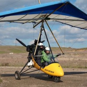 Полет с мотоделтапланер над Казанлък