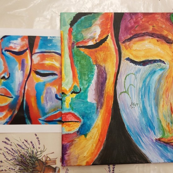 Създайте нещо красиво заедно с Рисуване за двама на обща картина от Makaroon