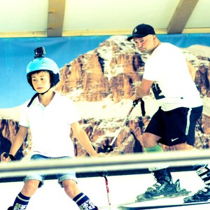 Индивидуално каране на ски или сноуборд на закрита писта