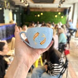 Арт приключение - Работилница за рисуване на чаши за кафе във Варна 