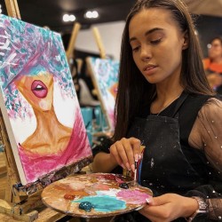 Арт Терапия: Рисуване на по чаша вино