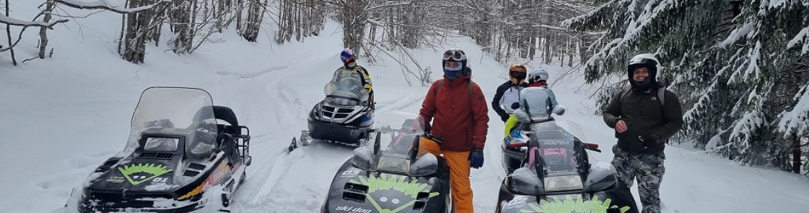 Discover winter magic: Voucher for a snowmobile ride near Petrokhan