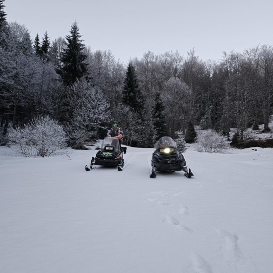 Вечерно зимно приключение с "Нощно каране на моторни шейни в района на Петрохан" от Makaroon