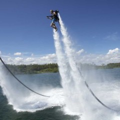 Flyboard or Jetpack at Iskar lake 