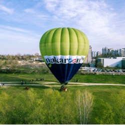Панорамно издигане с балон за двама + видеозаснемане с 4К action камера край София