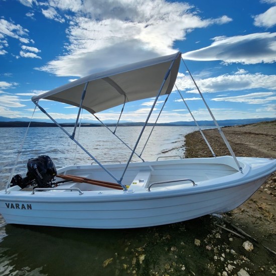 Walking, fishing and rest with "Motor boat for up to 4 people for rent at Iskar Dam" from Makaroon