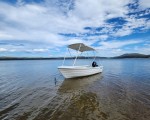 Walking, fishing and rest with "Motor boat for up to 4 people for rent at Iskar Dam" from Makaroon