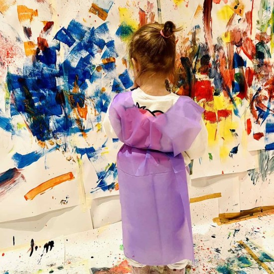 Рисувайте и цапайте с  "Индивидуална мазаница за дете и родител в Зелената стая" от Makaroon