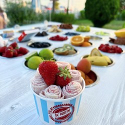 Тайландски сладолед на рулца и напитки за двама в JK Rollin в цялата страна 