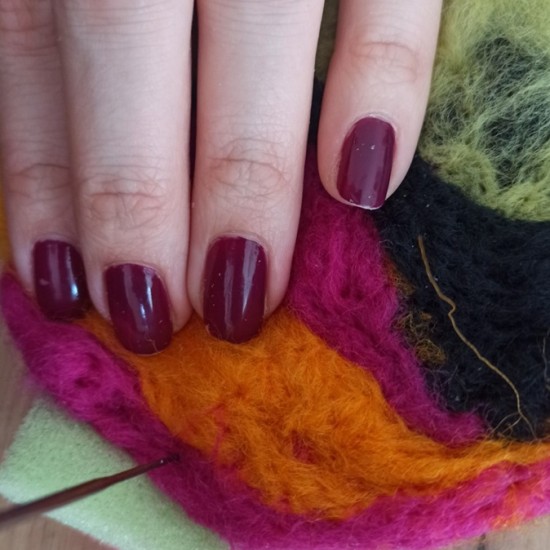 Създаване на изделие от плъстена вълна - иглонабиване - брошка, висулка, поставка за чаша от Макароон