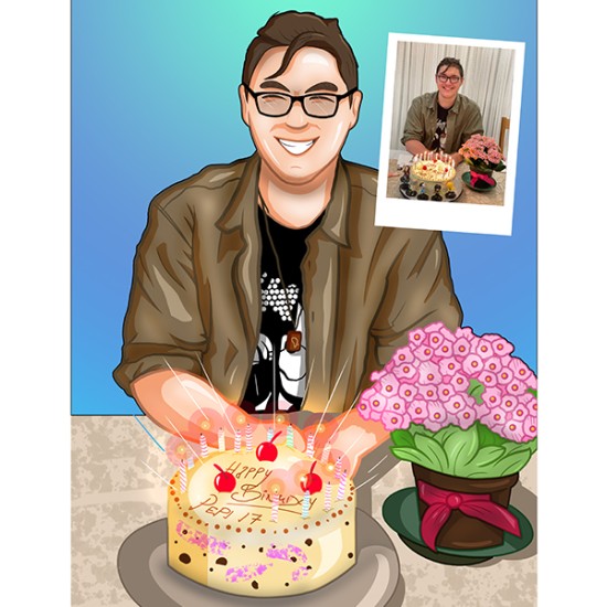 Unique gift - animated cartoon | Makaroon.bg 