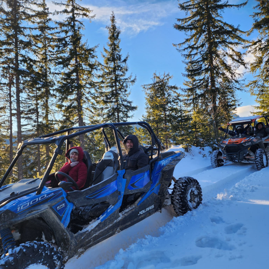 Снежно сафари RZR край Пампорово за двама души от Makaroon