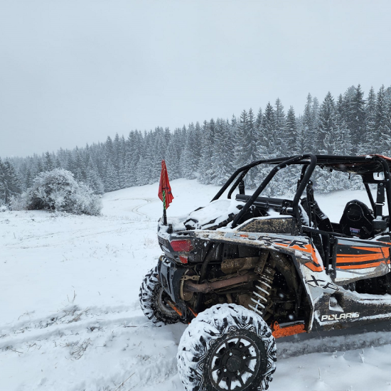 Снежно сафари RZR край Пампорово за двама души от Makaroon