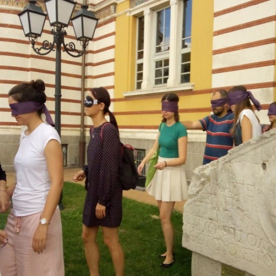 Treat yourself to new sensations with a blindfolded walk through the center of Sofia from Makaroon