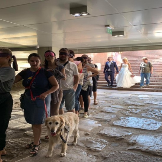 Treat yourself to new sensations with a blindfolded walk through the center of Sofia from Makaroon