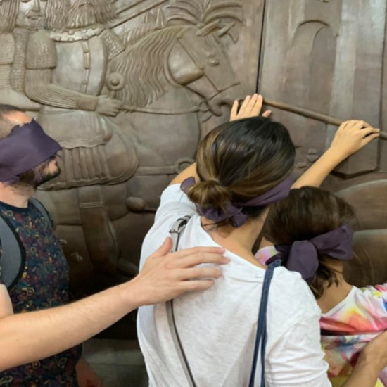 Treat yourself to new sensations with a blindfolded walk through the center of Sofia from Makaroon