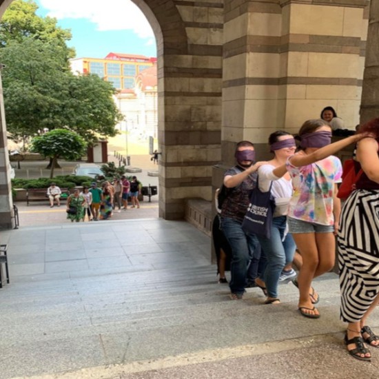 Treat yourself to new sensations with a blindfolded walk through the center of Sofia from Makaroon