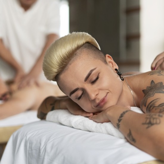 Share a relaxing spa experience with a Double Balinese Four-Hand Massage from Makaroon