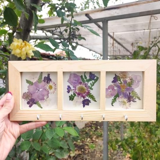 Подарете един ръчно изработен и уникален спомен с „Къщички за ключове с истински хербаризирани цветя“ от Makaroon