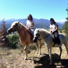 Horseback riding in nature near Bansko