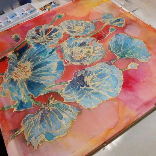 Дайте свобода на въображението си с Рисуване върху копринен шал от Makaroon