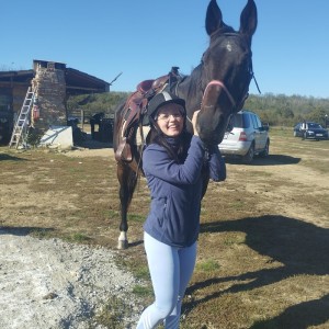 Урок по езда на манеж в с. Батошево 