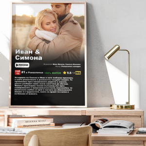 Една велика любовна история в рамка с „Филмов постер за двойки“
