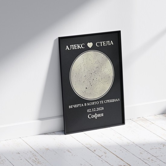 Любов написана от звездите със „Звезден спомен в рамка” от Makaroon Любов написана от звездите със „Звезден спомен в рамка” от Makaroon