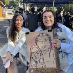 Коктейл и рисуване на карикатура в бар One Gallery 