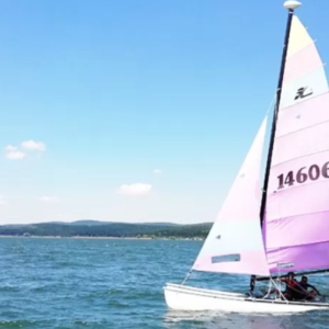 Ветроходство с катамаран на яз.Искър