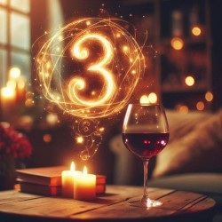 Кратка лична нумерологична прогноза с чаша вино